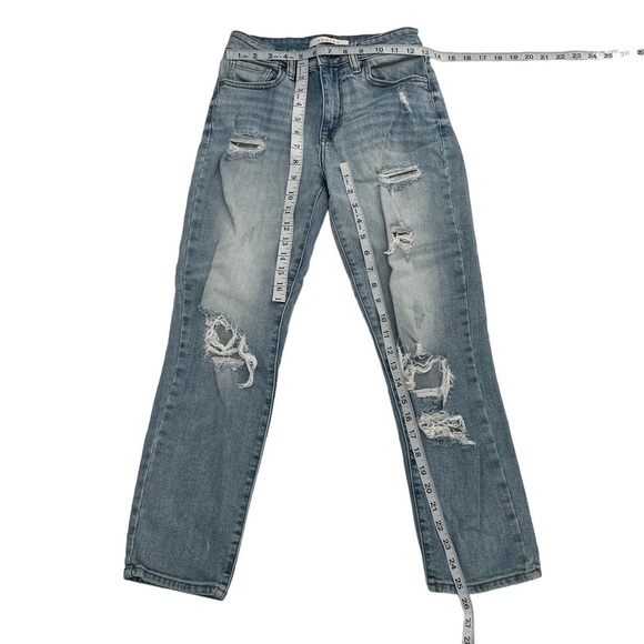 eunina High Rise Relaxed Distressed Crop Jeans Size 1 Women’s - Picture 5 of 6
